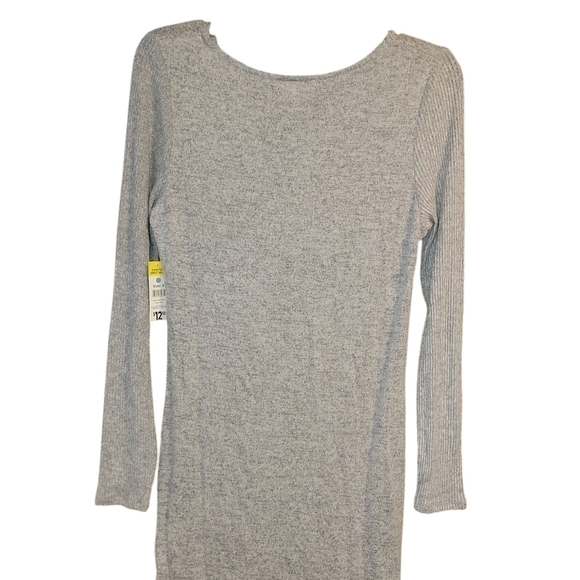 Bobbie Brooks size small gray crisscross dress long sleeve New with tags - Picture 3 of 6